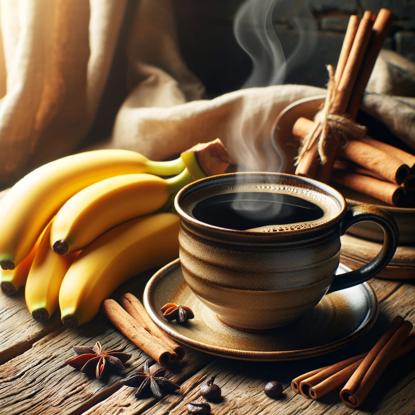 Bananas Foster, Flavored Medium Roast Ground Gourmet Arabica Coffee