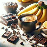 Decaf Banana Chocolate Chip, Flavored Medium Roast Ground Gourmet Arabica Coffee