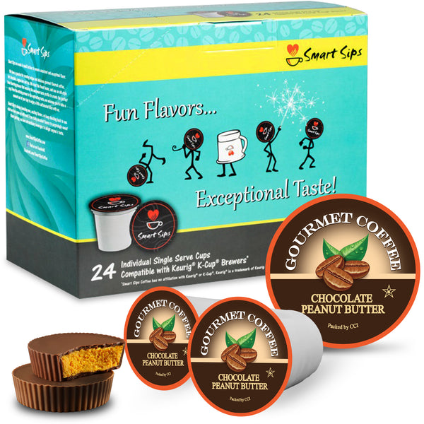 Chocolate Peanut Butter Coffee Pods | Gourmet Flavored for Keurig