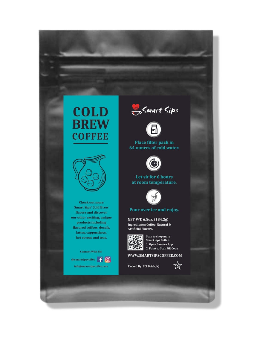 Cold Brew Coffee | Decaf Salted Caramel, Decaffeinated Cold Brew Coffee Packs