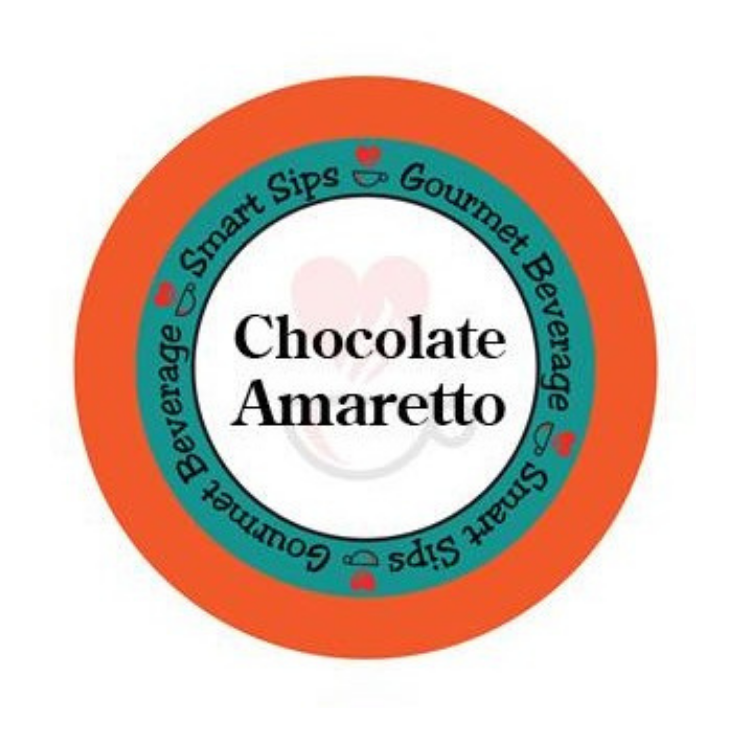 smart sips coffee, chocolate amaretto flavored gourmet coffee, flavored coffee, gourmet coffee, single serve, pods, coffee pods, kcup, k-cup, k cup, keurig, 24 ct count, 48 ct, 72 ct