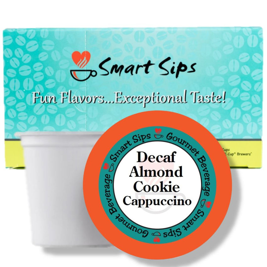 smart sips coffee decaf almond cookie cappuccino keurig kcup pods