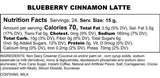 Blueberry Cinnamon Latte, Gourmet Latte Pods for Keurig K-cup Brewers