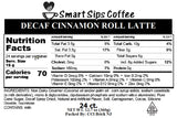 Decaf Cinnamon Roll Latte, Decaffeinated Latte Pods for Keurig K-cup Brewers