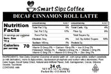 decaf cinnamon roll latte pods