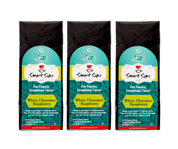 White Chocolate Raspberry, Flavored Medium Roast Ground Gourmet Arabic