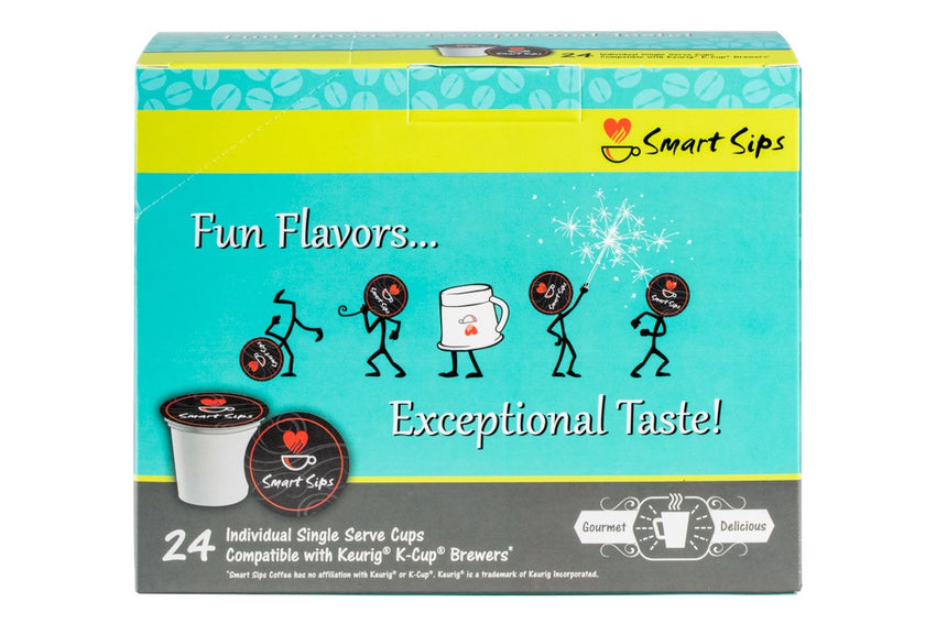 Decaf Coffee Variety Sampler Pack - Decaf Chocolate Peanut Butter, Decaf Blueberry Cinnamon Crumble, Decaf Pecan Pie, Decaf Chocolate Raspberry, Decaffeinated Flavored Coffee Pods for Keurig K-cup Brewers