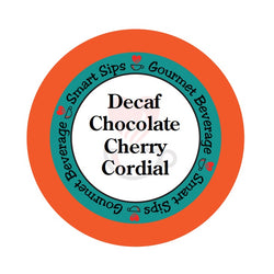 Decaf Chocolate Cherry Cordial, Decaffeinated Flavored Coffee Pods for Keurig K-cup Brewers
