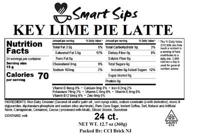Key Lime Pie Latte, Gourmet Latte Pods for Keurig K-cup Brewers