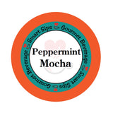 Peppermint mocha, coffee, single serve, kcup, k cup, k-cup, keurig, smart sips coffee