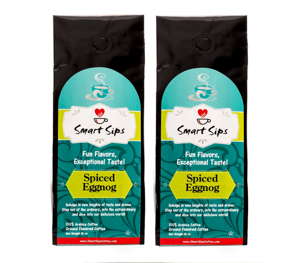 Spiced Eggnog, Flavored Medium Roast Ground Gourmet Arabica Coffee