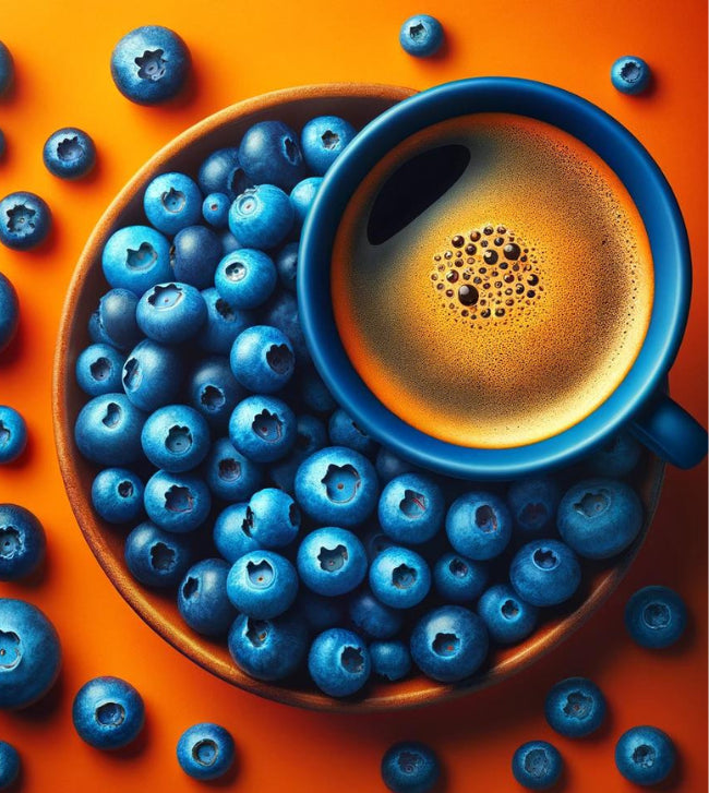 blueberry coffees and lattes and hot chocolates