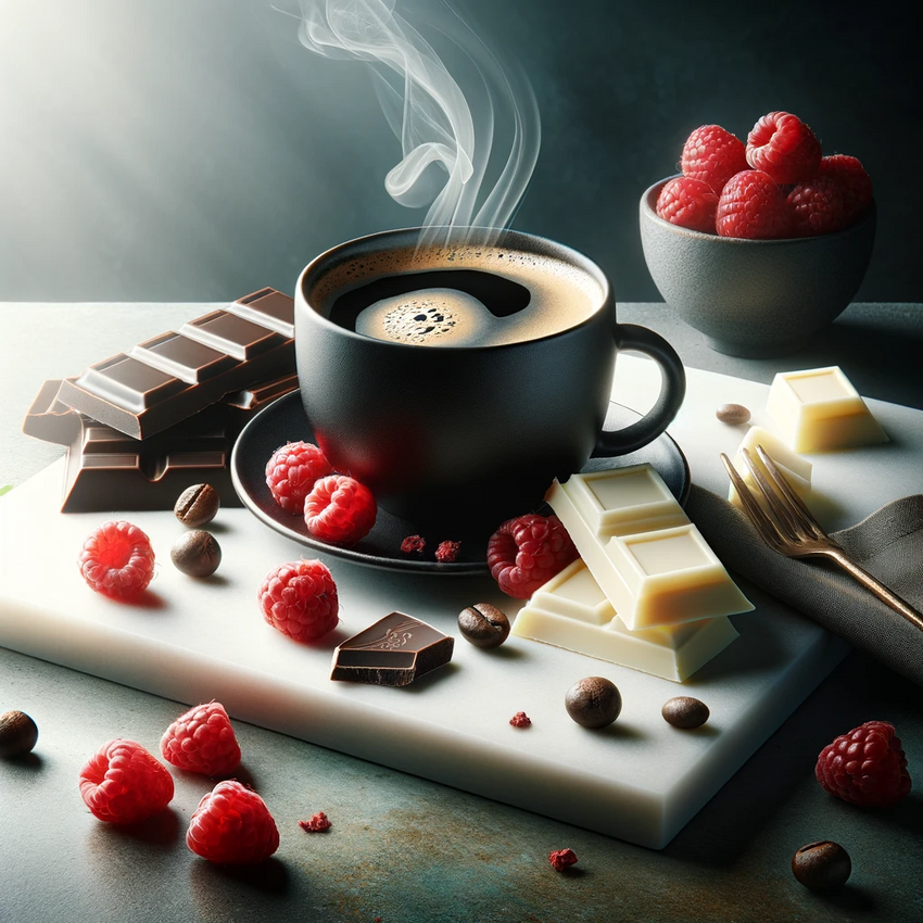 White Chocolate Raspberry, Flavored Medium Roast Ground Gourmet Arabica Coffee