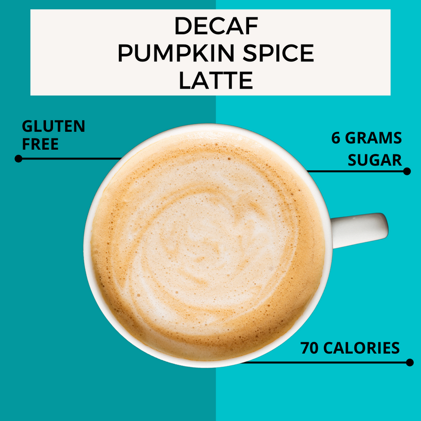 Decaf Pumpkin Spice Latte Gourmet Decaf Latte for Keurig Smart