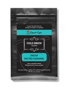decaf decaffeinated salted caramel cold brew coffee