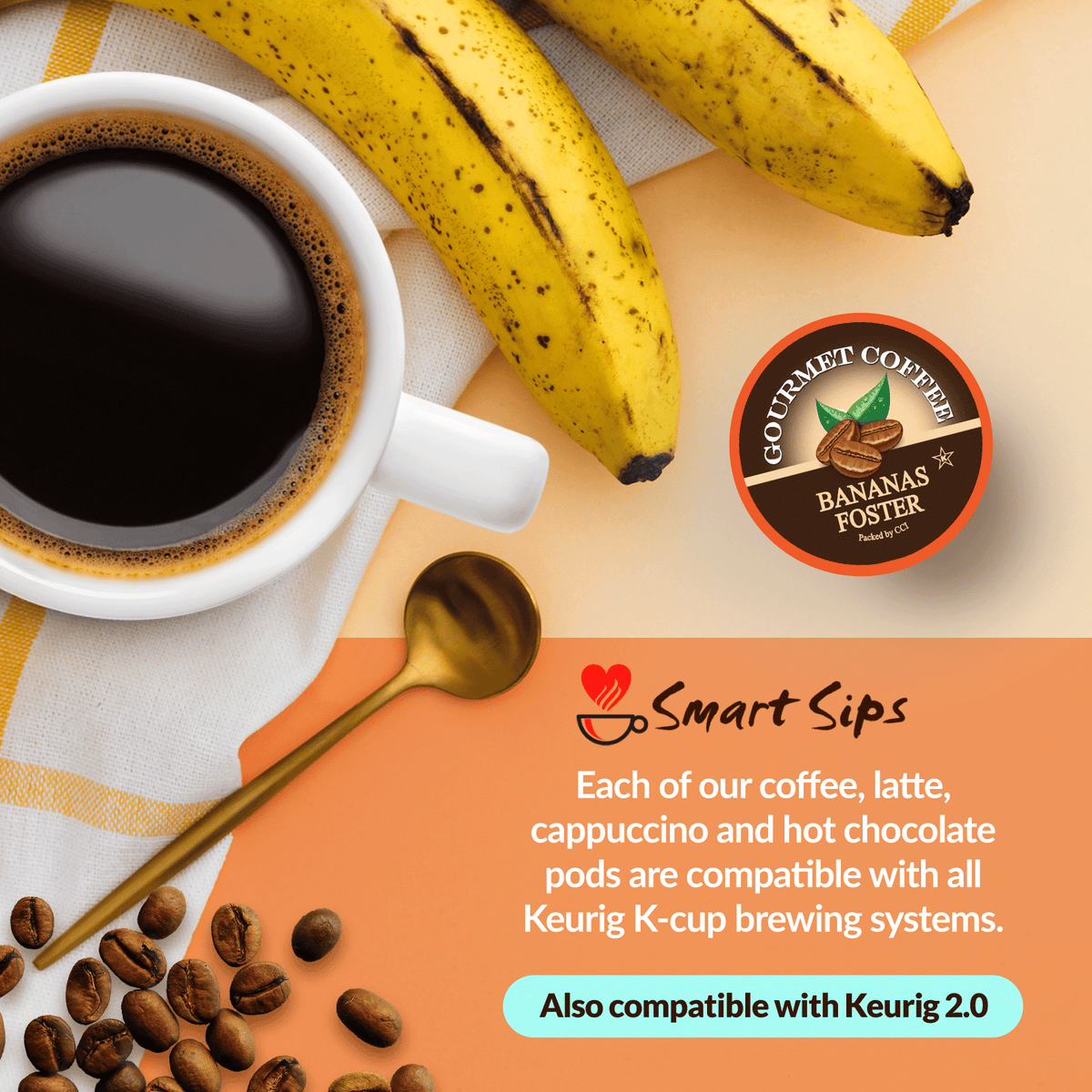 Bananas Foster Flavored Coffee | New England Coffee