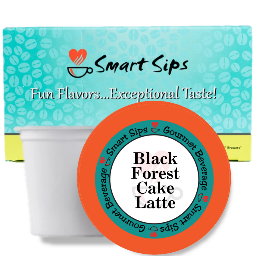 Black Forest Cake Latte, Gourmet Latte Pods For Keurig K-cup Brewers