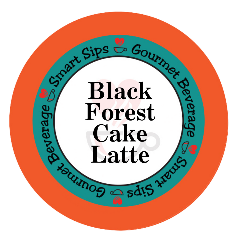 Black Forest Cake Latte, Gourmet Latte Pods For Keurig K-cup Brewers