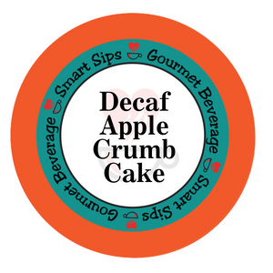 decaf flavored coffee decaffeinated apple crumb cake coffee pods keurig k-cup smart sips coffee