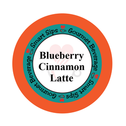 Blueberry Cinnamon Latte, Smart Sips Coffee, flavored coffee, latte, cappuccino, one step latte, kcup, k-cup, k cup, single serve, pods, kosher 