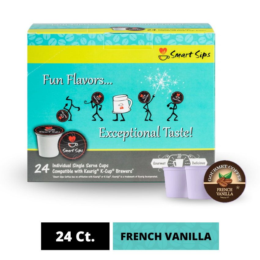 French Vanilla Coffee, Single Serve Cups for Keurig K-cup Brewers