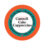 Cannoli Cake Cappuccino, Smart Sips Coffee, flavored gourmet cappuccino, gourmet flavored beverage, single-serve, single serve, keurig machine compatible, kcup, k cup, k-cup, pod, dessert inspired, low carb, low calorie, low sugar