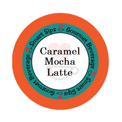 Caramel Mocha Latte, Latte, Cappuccino, Smart Sips Coffee, single serve, k cup, kcup, k-cup, kosher, gluten free, one step latte