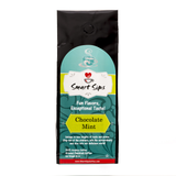 smart sips coffee, coffee. ground coffee, chocolate mint, flavored gourmet coffee, 100% arabica 