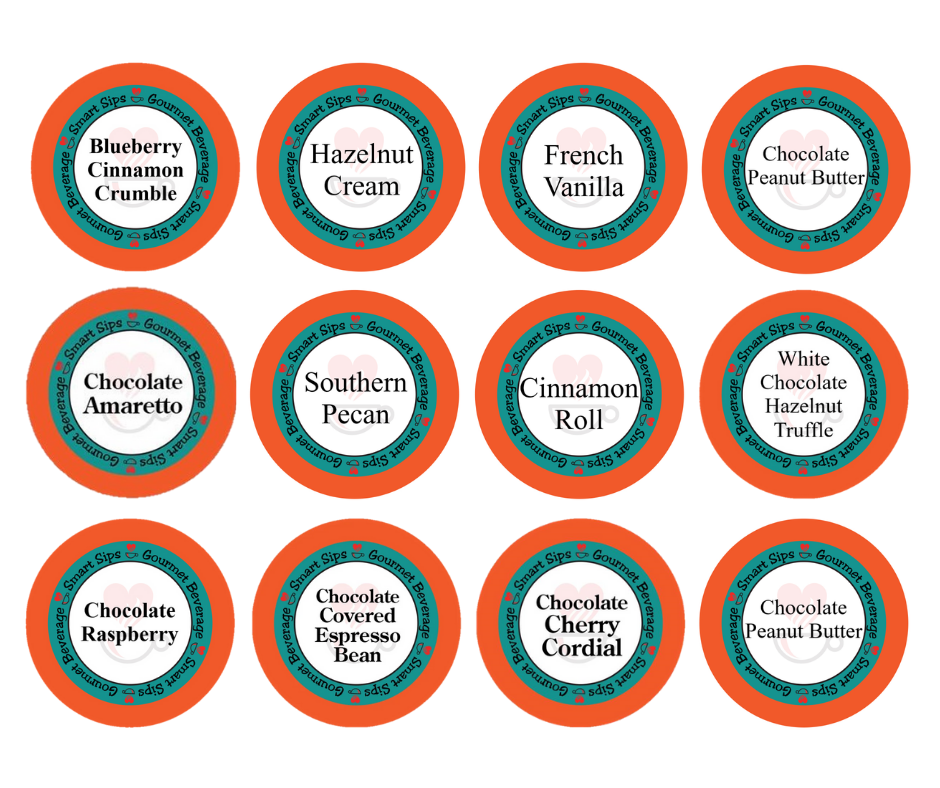 Flavor and Chocolate Lovers Gourmet Flavored Coffee Variety Sampler Pa