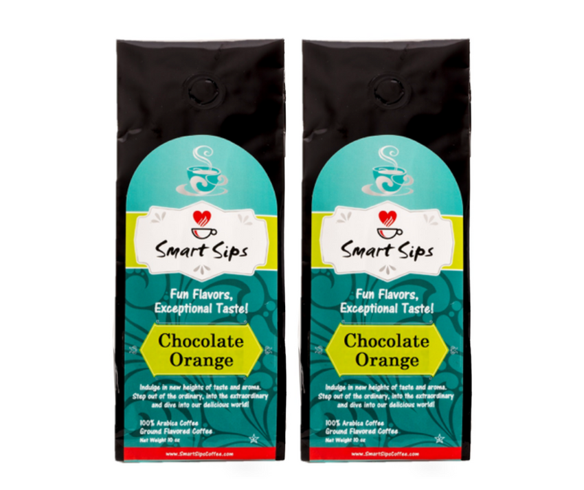 Chocolate Orange, Flavored Medium Roast Ground Gourmet Arabica Coffee