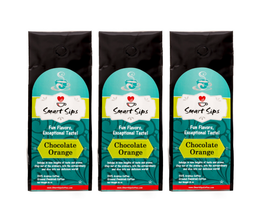 Chocolate Orange, Flavored Medium Roast Ground Gourmet Arabica Coffee