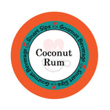 coconut rum flavored gourmet coffee, smart sips coffee, dessert inspired coffee, single serve coffee pod, cafe, pods, k cup, k-cup, kcup, kosher, gluten free, sugar free, no sugar, carb free, no carb, low calorie, ww friendly, keto friendly, keurig