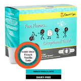 DAIRY-FREE, VEGAN |  French Vanilla Latte, Single-Serve Gourmet Latte Pods for Keurig K-cup Brewers