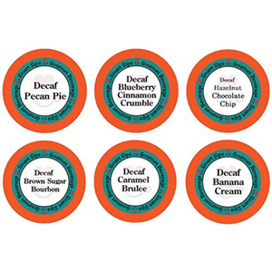 Decaf Flavor Lovers Variety Pack, decaffeinated, no caffeine, Gourmet Flavored Coffee, Flavored Coffee, Coffee, Smart Sips Coffee, Single Serve, kcup, k cup, k-cup, pod, pods, keurig, kosher, no sugar, no carb, gluten free