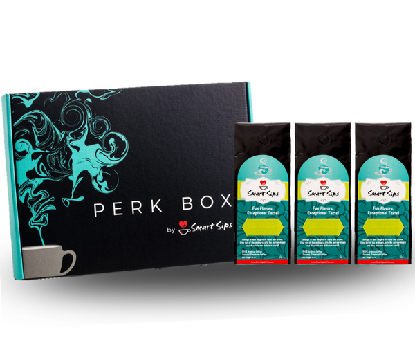 Flavored Ground Coffee Perk Box Sampler Smart Sips Coffee