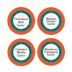 latte variety sampler pack, smart sips coffee, cappuccino, one step latte, koser, gluten free, low calorie, low sugar  