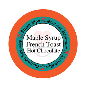 maple syrup french toast hot chocolate, hot cocoa, flavored gourmet hot chocolate, low sugar, low carb, smart sips coffee, kosher