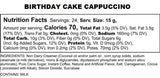 Birthday Cake Cappuccino, Gourmet Cappuccino Pods, For Keurig K-cup Brewers