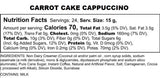 Carrot Cake Cappuccino, Single-Serve Pods for Keurig K-cup Brewers