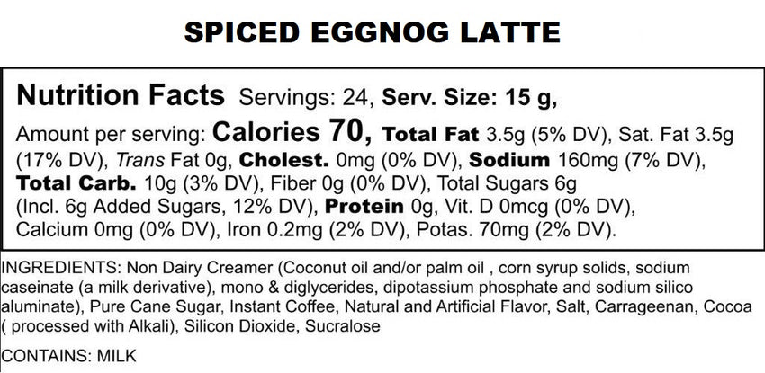 Spiced Eggnog Latte, 24 Count Single Serve Pods for Keurig K Cup Brewers