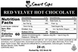 red velvet hot chocolate nutrition label k cup kcup k-cup keurig brewer single serve pod pods nutrition facts calories low calorie low carbs 24 count ct 