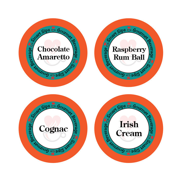Smart Sips Coffee Raspberry Rum Ball Chocolate Amaretto Irish Cream Keurig K-cup Kcup
