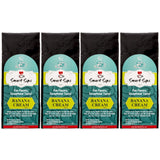 Banana Cream, Flavored Medium Roast Ground Gourmet Arabica Coffee