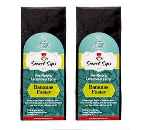 bananas foster arabica ground medium roast coffee smart sips coffee