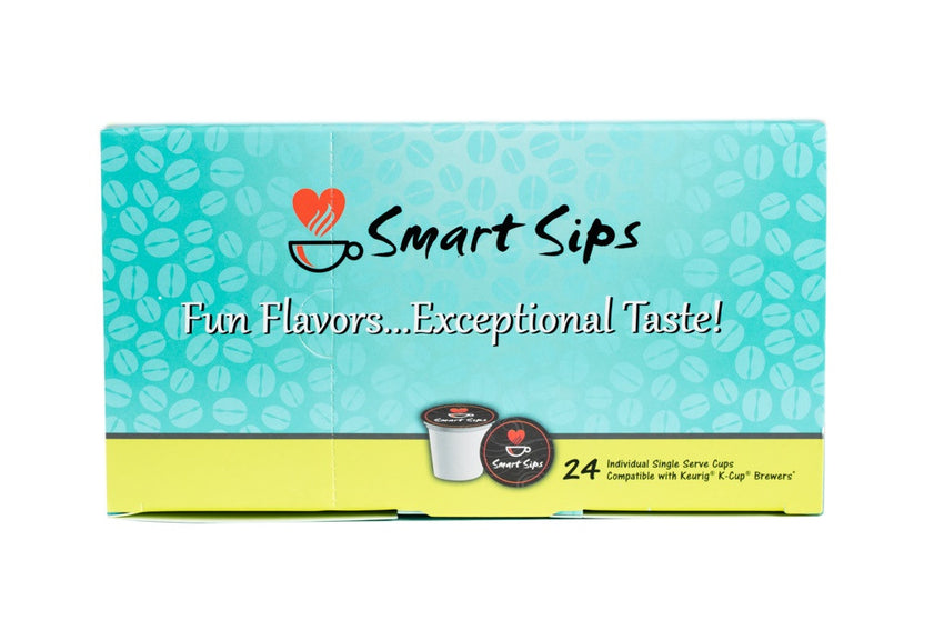smart sips coffee, pumpkin spice cinnamon roll coffee cappuccino latte, pumpkin coffee, fall, contains dairy, low calorie, low sugar, low carb, keurig k cup kcup, k-cup, pod, pre-sweetened, one step latte cappuccino, kosher
