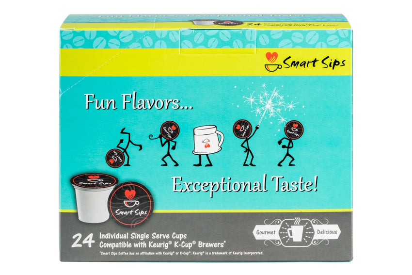 Decaf Spiced Eggnog Latte, Single Serve Decaffeinated Flavored Latte Pods for Keurig K-cup Brewers