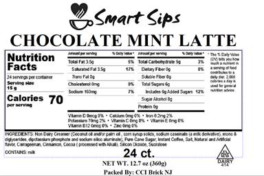 Chocolate Mint Latte, Single-Serve Pods for Keurig K-cup Brewers