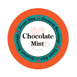 chocolate mint flavored gourmet coffee, smart sips coffee, gourmet flavored coffee pods, single serve coffee, mint coffee, mocha mint coffee, pod, pods, k cup, kcup, k-cup, keurig, coffee pods for keurig brewers machines, kosher, gluten-free, dairy free, nondairy, no sugar, sugar free, no carb, carb-free, low calorie, parve, pareve, medium roast coffee
