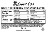 Decaf Blueberry Cinnamon Latte, Decaffeinated Latte Pods for Keurig K-cup Brewers