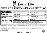Decaf Carrot Cake Cappuccino, Single Serve Decaffeinated Cappuccino Pods for Keurig K-cup Brewers
